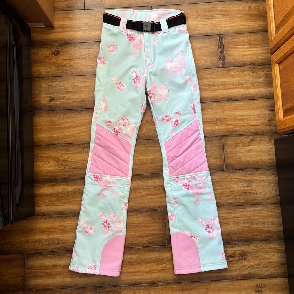 Love Shack Fancy x Bogner ZULA Powder Blue Ski Snow Pants 4 XS